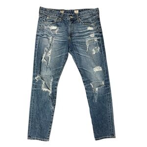 Women’s AG slouchy skinny Distressed jeans beau sz 29R